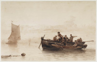 TvB T 243
<br/>
Twee roeiboten
<br/>
<em>Rust, Johan Adolph (1828-1915)</em>